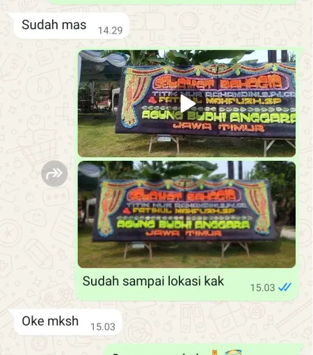 Pengiriman Papan Bunga Hegarmanah Cidadap